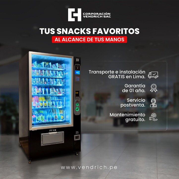 Vendrich - Máquinas expendedoras de snacks y bebidas